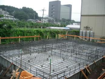 基礎配筋工事（ベタ基礎工法）